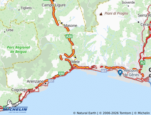 MICHELIN Mele map - ViaMichelin