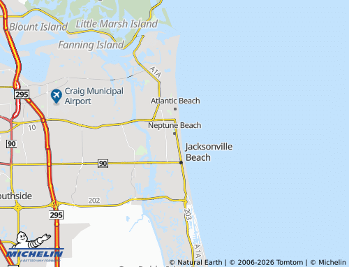 Carte MICHELIN Neptune Beach - ViaMichelin