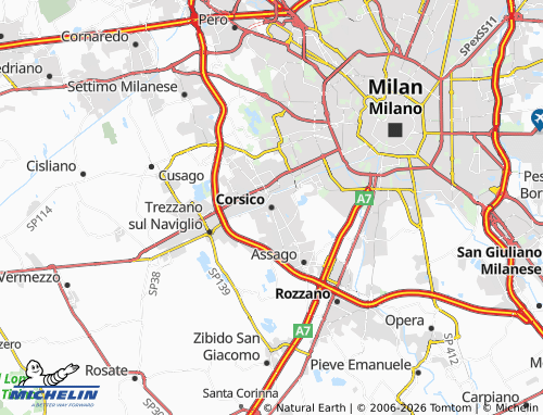 Mappa MICHELIN Corsico - ViaMichelin