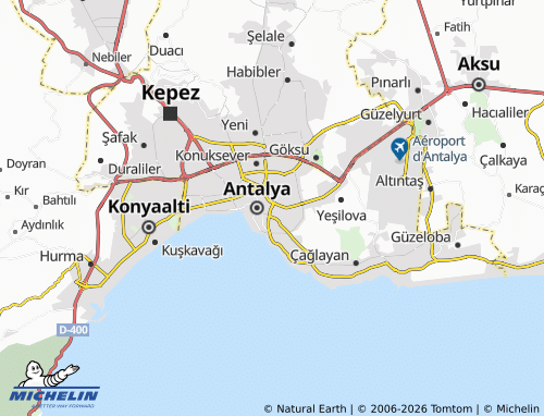 Kaart MICHELIN Çaybaşı - ViaMichelin