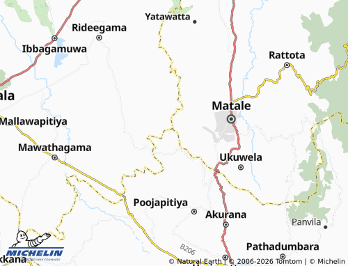 MICHELIN Dehiwatta map - ViaMichelin