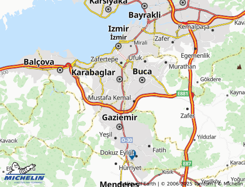 MICHELIN Aydın map - ViaMichelin