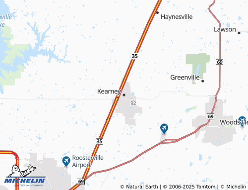 MICHELIN Kearney map - ViaMichelin