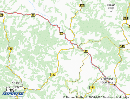 Carte MICHELIN Brezovice - ViaMichelin
