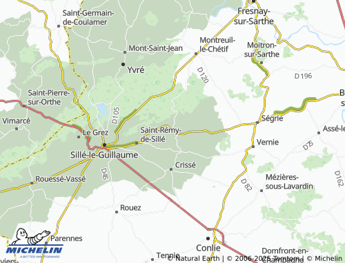 MICHELIN Pezé-le-Robert map - ViaMichelin