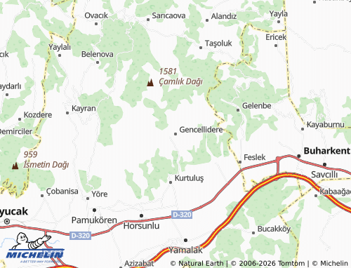 MICHELIN Gencellidere map - ViaMichelin