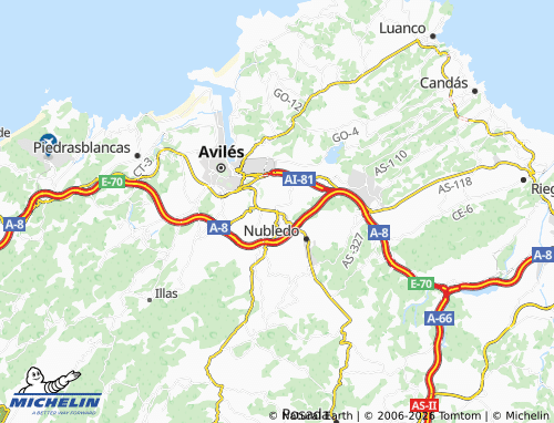 MICHELIN-Landkarte Los Campos - ViaMichelin