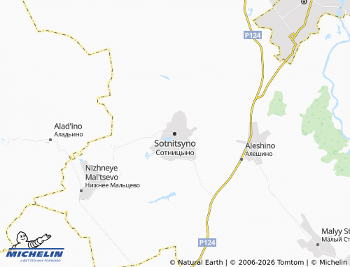 MICHELIN Sotnitsyno map - ViaMichelin