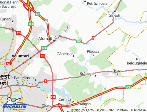 MICHELIN Găneasa map - ViaMichelin