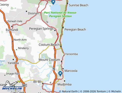 Mapa MICHELIN Coolum Beach - ViaMichelin