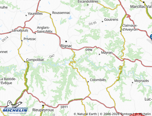 MICHELIN La Borie map - ViaMichelin