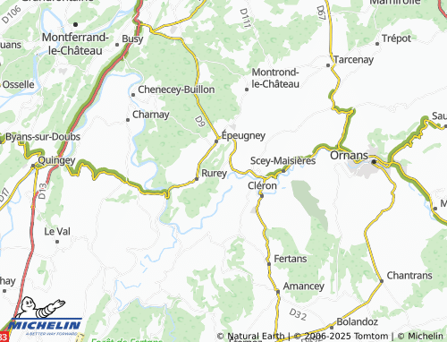 Carte MICHELIN Cademène - ViaMichelin