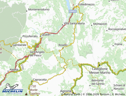Mapa MICHELIN Rosello - ViaMichelin