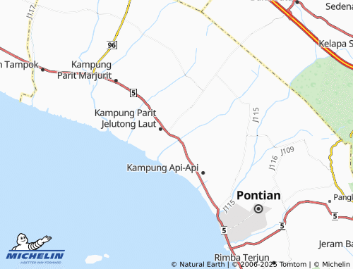Carte MICHELIN Taman Sri Ayer Baloi - ViaMichelin