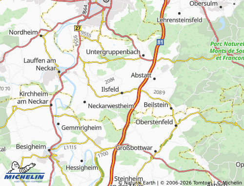 Mapa MICHELIN Ilsfeld - ViaMichelin