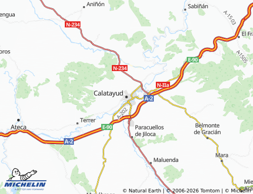 Mappa MICHELIN Calatayud - ViaMichelin