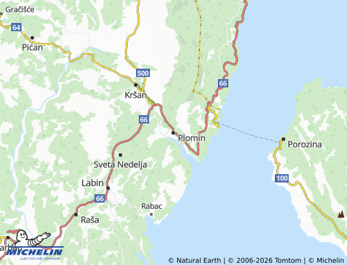 MICHELIN-Landkarte Plomin - ViaMichelin