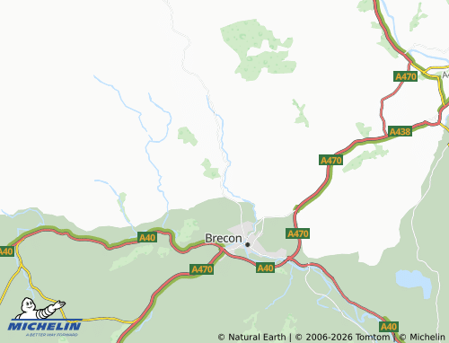 Mappa MICHELIN Llandefaelog - ViaMichelin