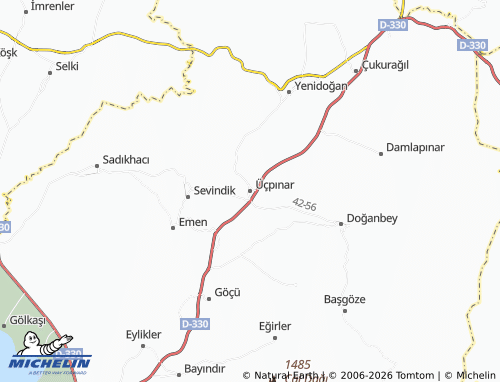 MICHELIN Üçpınar map - ViaMichelin