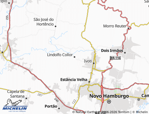 Mapa MICHELIN Lindolfo Collor - ViaMichelin