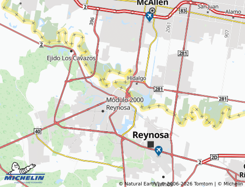MICHELIN Zona Centro map - ViaMichelin