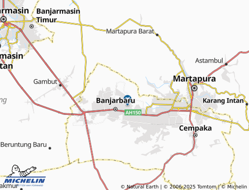 MICHELIN Syamsudin Noor map - ViaMichelin