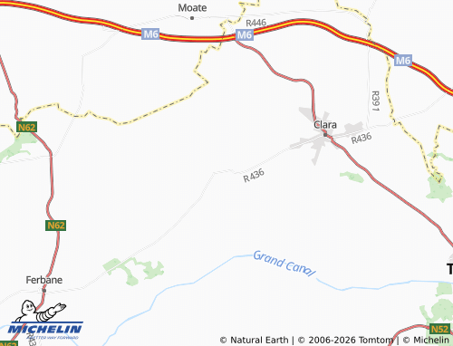 MICHELIN Ballycumber map - ViaMichelin