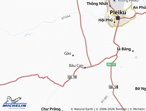 Mapa MICHELIN Gào - ViaMichelin