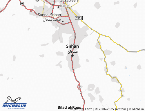 MICHELIN-Landkarte Snhan - ViaMichelin