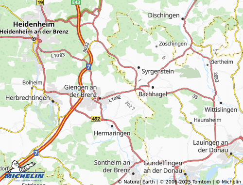 Carte MICHELIN Hohenmemmingen - ViaMichelin