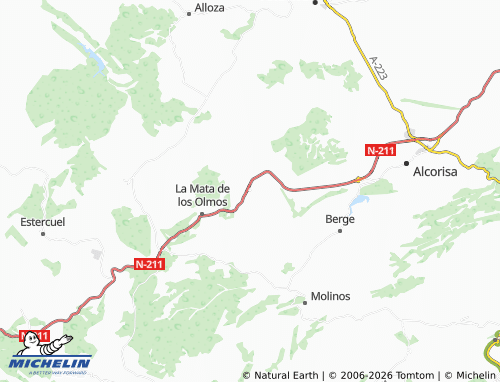 Kaart MICHELIN Los Olmos - ViaMichelin
