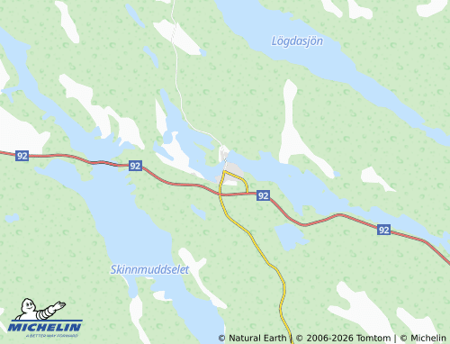 MICHELIN Fredrika map - ViaMichelin
