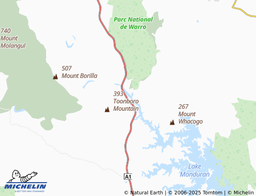 MICHELIN Lake Monduran map - ViaMichelin