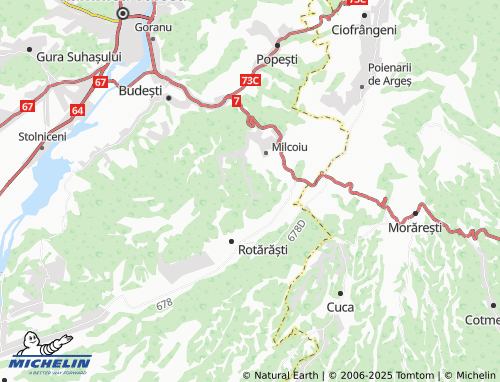 Mapa MICHELIN Mângureni - ViaMichelin