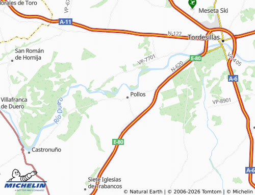 MICHELIN Pollos map - ViaMichelin