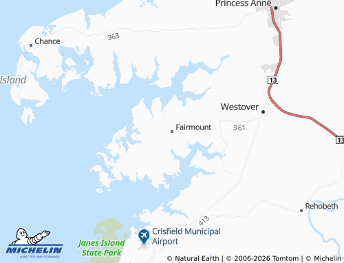 Mappa MICHELIN Fairmount - ViaMichelin