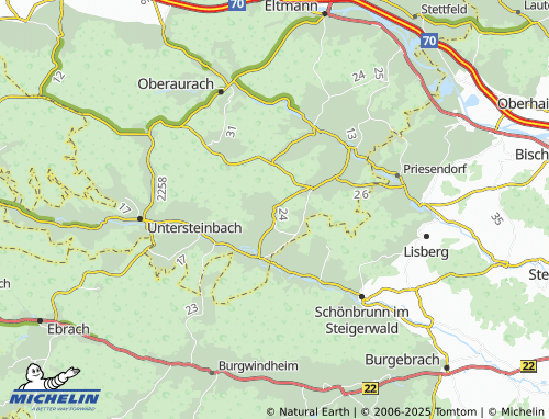 MICHELIN-Landkarte Fürnbach - ViaMichelin
