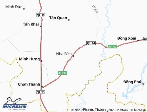 Mappa MICHELIN Nha Bích - ViaMichelin
