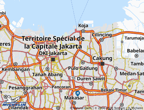 Mapa MICHELIN Sumur Batu - ViaMichelin