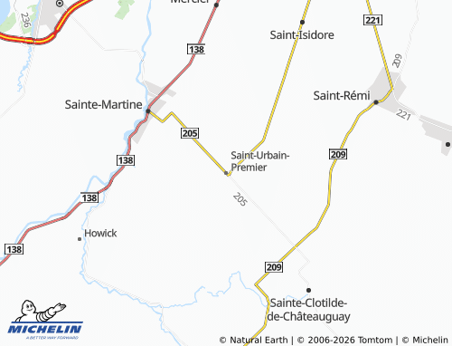 Mappa MICHELIN Saint-Urbain-Premier - ViaMichelin