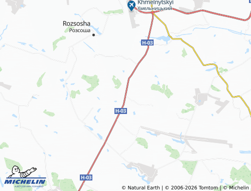 MICHELIN Antonivtsi map - ViaMichelin