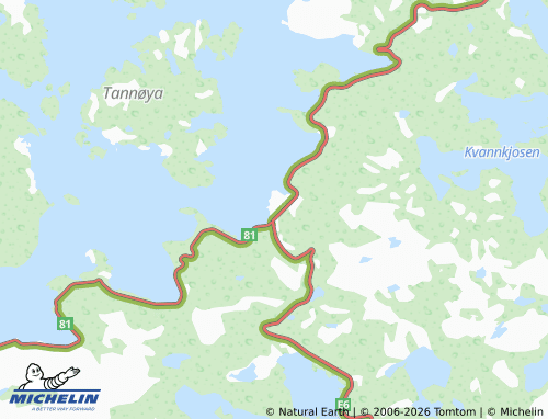 MICHELIN-Landkarte Ulvsvåg - ViaMichelin