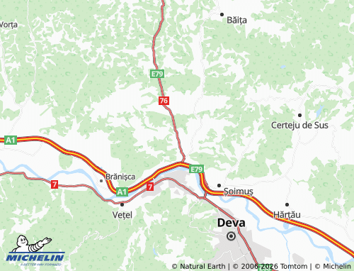 Mappa MICHELIN Căinelu De Jos - ViaMichelin