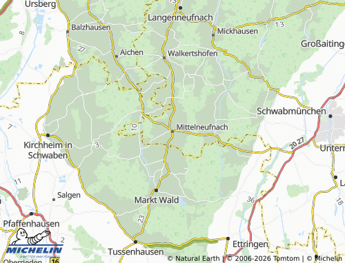 Mappa MICHELIN Mittelneufnach - ViaMichelin