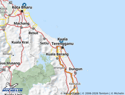MICHELIN Trengganu map - ViaMichelin