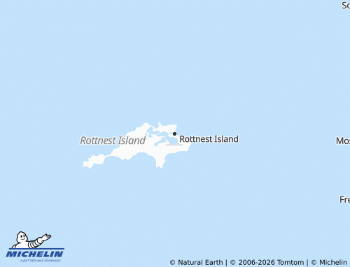 Mapa MICHELIN Ilha Rottnest - ViaMichelin