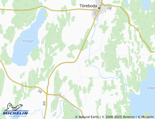 MICHELIN Fägre map - ViaMichelin
