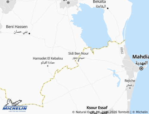 Mappa MICHELIN Seedi Bannour - ViaMichelin