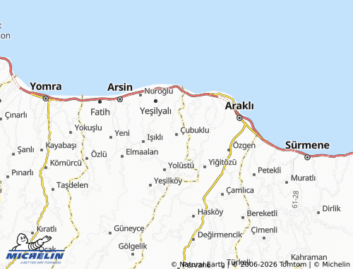 Mappa MICHELIN Çubuklu - ViaMichelin