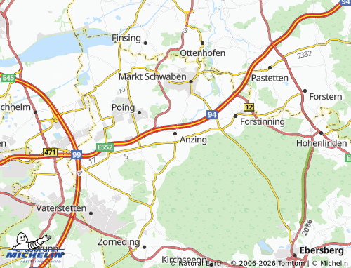 Mappa MICHELIN Anzing - ViaMichelin